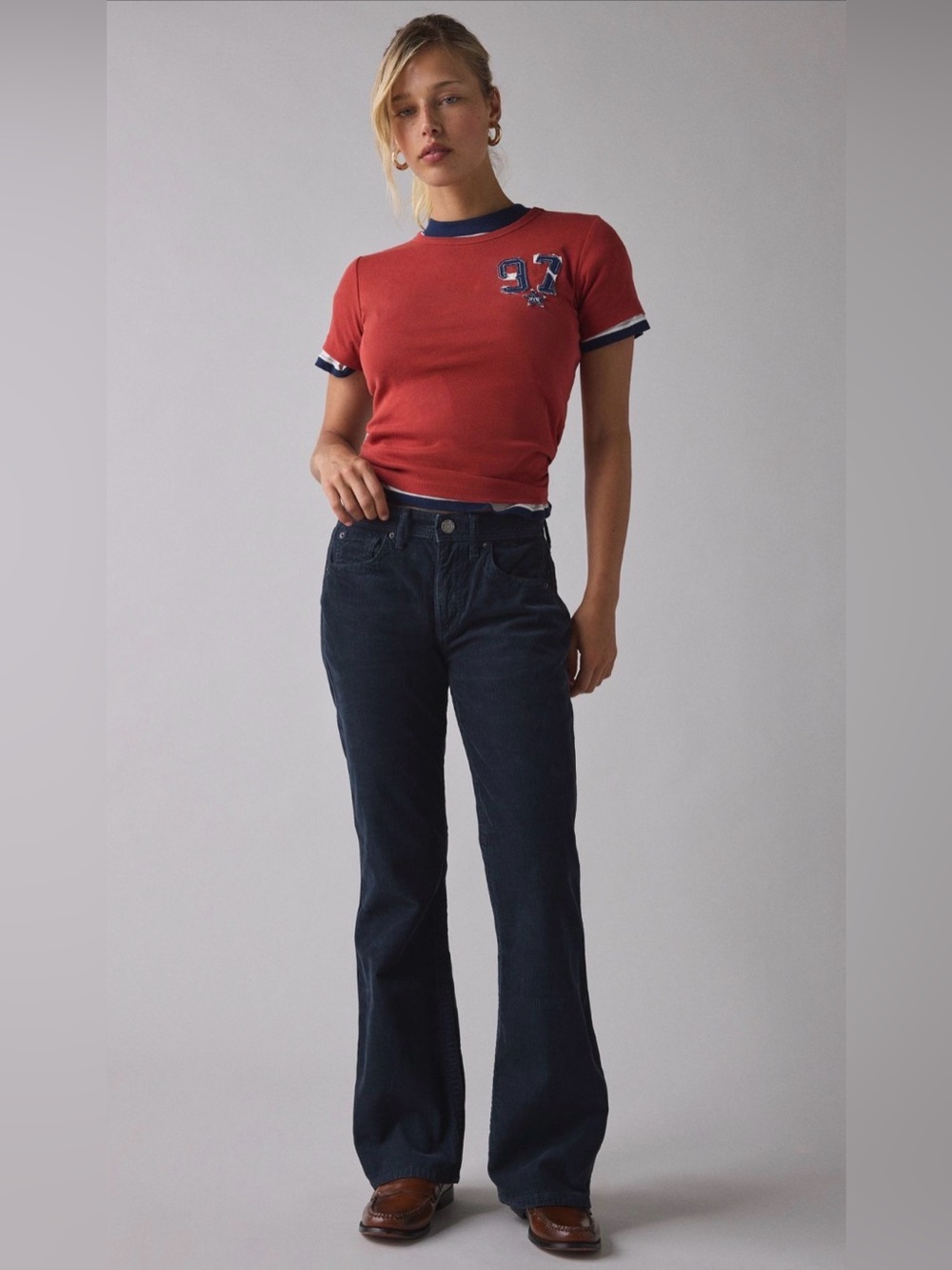 BDG Teo Relaxed Low-Rise Bootcut Corduroy Pants NWT